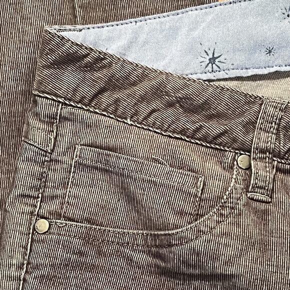 TOAD & CO Corduroy Pants Straight Leg Organic Cotton Gray Casual Women's Size 12 - Picture 8 of 16